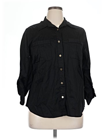MICHAEL Michael Kors 3/4 Sleeve Button-Down Shirt (view 1)