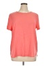 Ann Taylor 100% Polyester Orange Short Sleeve Top Size XL - photo 1