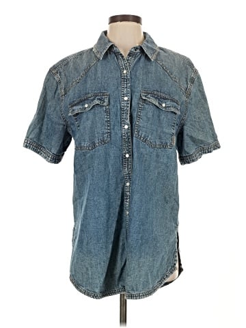We the Free Short Sleeve Button-Down Shirt (view 1)