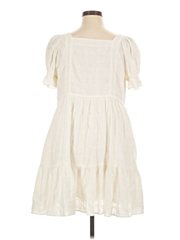 Madewell Puff-Sleeve Drawstring Mini Dress (view 2)