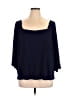 IMAN Blue 3/4 Sleeve Top Size 1X - photo 1