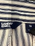 Lands' End Stripes White Blue Shorts Size 16 - photo 3