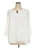 Chloe+Rene 100% Polyester Ivory 3/4 Sleeve Blouse Size 2X - photo 1