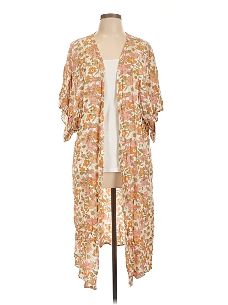 Pre-owned Pink Lily Cardigan Sweater In Orange