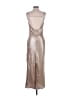 MNG Metallic Silver Cocktail Dress Size 4 - photo 2