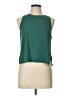 Athleta 100% Polyester Green Sleeveless T-Shirt Size L - photo 1
