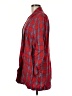 Max Studio Plaid Red 3/4 Sleeve Blouse Size M - photo 5