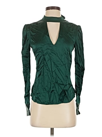 Veronica Beard Long Sleeve Silk Top (view 1)