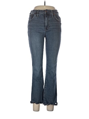 Madewell Kick Out Crop Jeans in Lenoir Wash (view 1)