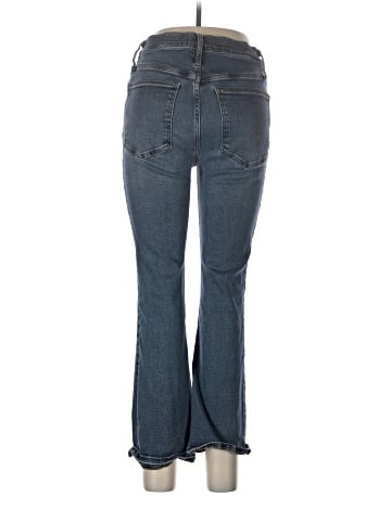 Madewell Kick Out Crop Jeans in Lenoir Wash (view 2)