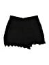Bebe 100% Polyester Hearts Black Shorts Size 4 - photo 1
