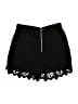 Bebe 100% Polyester Hearts Black Shorts Size 4 - photo 2
