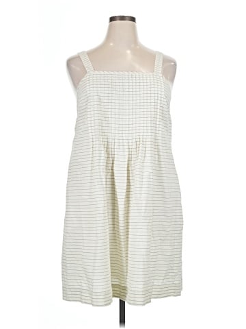 Madewell Pintuck Sundress in Stripe (view 1)
