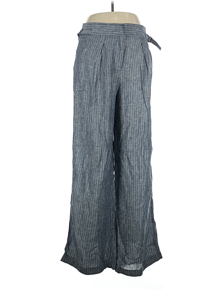 Pre-owned Max Studio Linen Pants In Blue