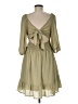 Unbranded 100% Polyester Solid Tan Casual Dress Size M - photo 2
