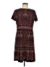 Chico's Paisley Black Brown Casual Dress Size M - photo 1