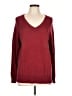 Lucky Brand Red Burgundy Pullover Sweater Size L - photo 1