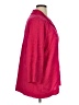 misook Solid Jacquard Floral Damask Pink Coat Size 1X - photo 4