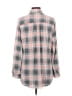 Robert Louis Plaid Gray Long Sleeve Blouse Size L - photo 2