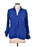 Zara Blue 3/4 Sleeve Button-Down Shirt Size L - photo 1
