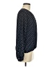Tommy Hilfiger 100% Polyester Polka Dots Black Blue Long Sleeve Blouse Size M - photo 4