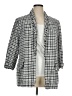 Anne Klein 100% Polyester Checkered-gingham Gray Blazer Size XL - photo 1