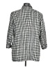 Anne Klein 100% Polyester Checkered-gingham Gray Blazer Size XL - photo 2