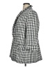 Anne Klein 100% Polyester Checkered-gingham Gray Blazer Size XL - photo 5