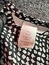 H&M 100% Polyester Houndstooth Black Long Sleeve Blouse Size L - photo 7