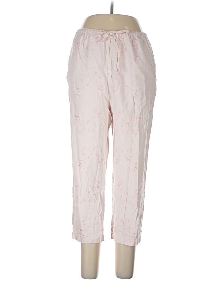 Pre-owned Denim & Co Linen Pants In Pink