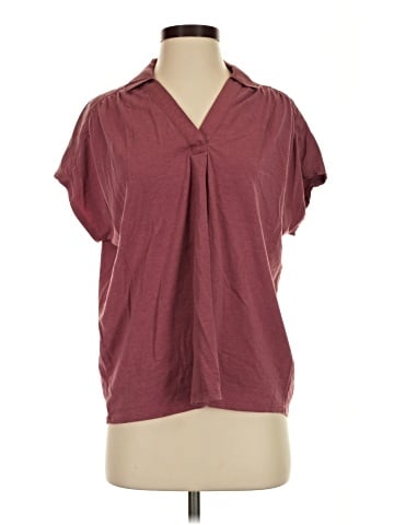 Garnet Hill Short Sleeve Silk Top (view 1)