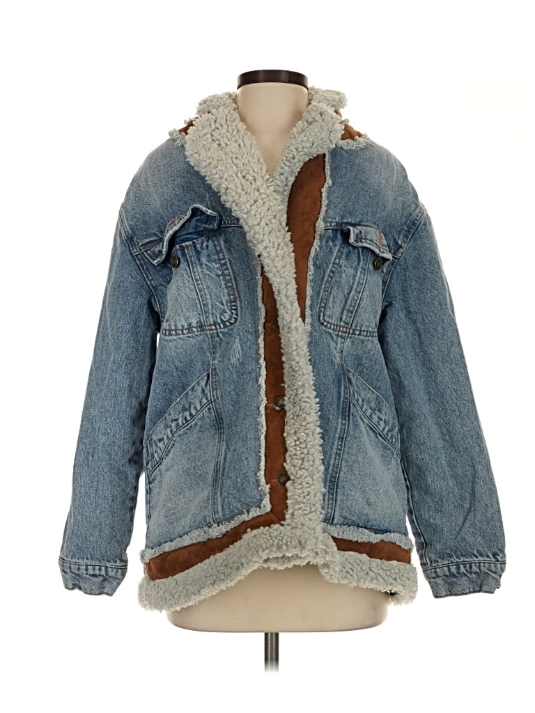 Pre-owned We The Free Denim Jacket In Blue