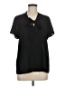 Pleione 100% Polyester Black Short Sleeve Blouse Size M - photo 1