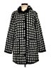 Susan Graver 100% Polyester Houndstooth Black Coat Size XS - photo 1
