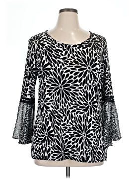 Jm Collection 3/4 Sleeve Blouse