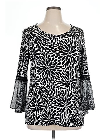 JM Collection 3/4 Sleeve Blouse (view 1)