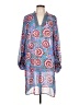 CAbi 100% Polyester Paisley Blue Casual Dress Size L - photo 1