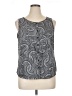 Croft & Barrow 100% Polyester Gray Sleeveless Blouse Size XL - photo 1