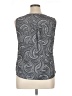 Croft & Barrow 100% Polyester Gray Sleeveless Blouse Size XL - photo 2