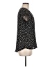 My Michelle 100% Polyester Polka Dots Black Short Sleeve Blouse Size M - photo 4