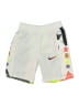 Nike 100% Polyester Graphic White Athletic Shorts Size S (kids) - photo 1