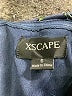 Xscape 100% Polyester Floral Black Blue Cocktail Dress Size 6 - photo 4