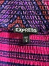 Express 100% Polyester Chevron-herringbone Purple Pink Casual Skirt Size M - photo 4