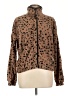 CoffeeShop 100% Polyester Animal Print Brown Jacket Size L - photo 1