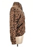 CoffeeShop 100% Polyester Animal Print Brown Jacket Size L - photo 4