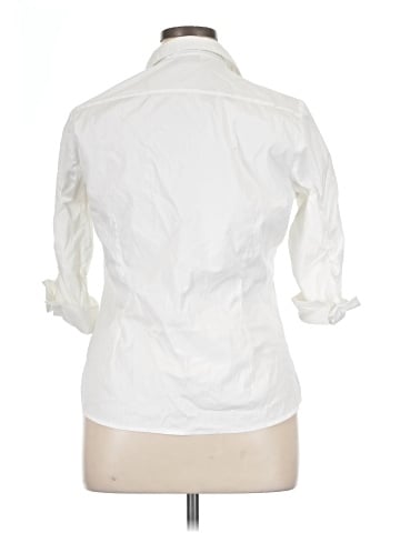 Worthington 3/4 Sleeve Button-Down Shirt (view 2)
