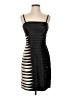 BCBGMAXAZRIA 100% Polyester Stripes Black Cocktail Dress Size 4 - photo 1