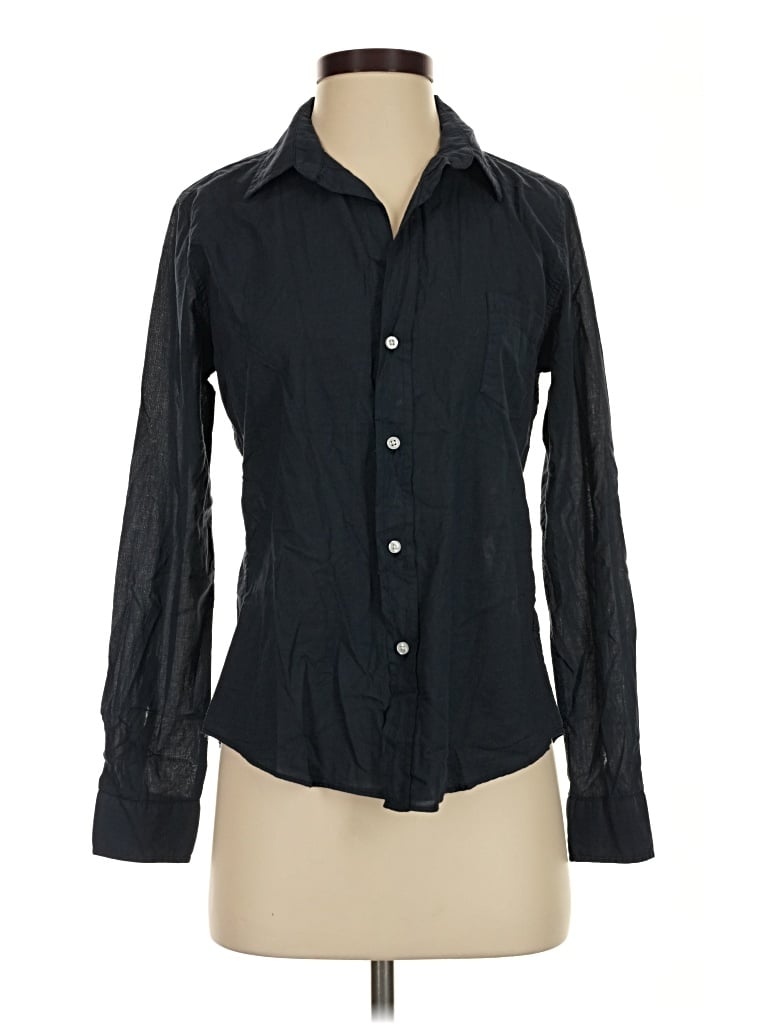 Pre-owned Frank & Eileen Long Sleeve Button Down Shirt In Black