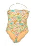 J.Crew Floral Yellow One Piece Swimsuit Size 6 - photo 1