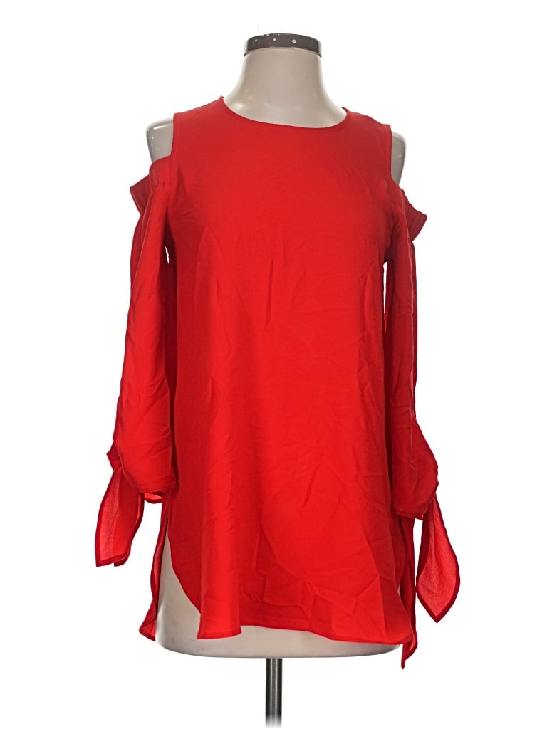 Pre-owned Gibson 3/4 Sleeve Blouse In Red